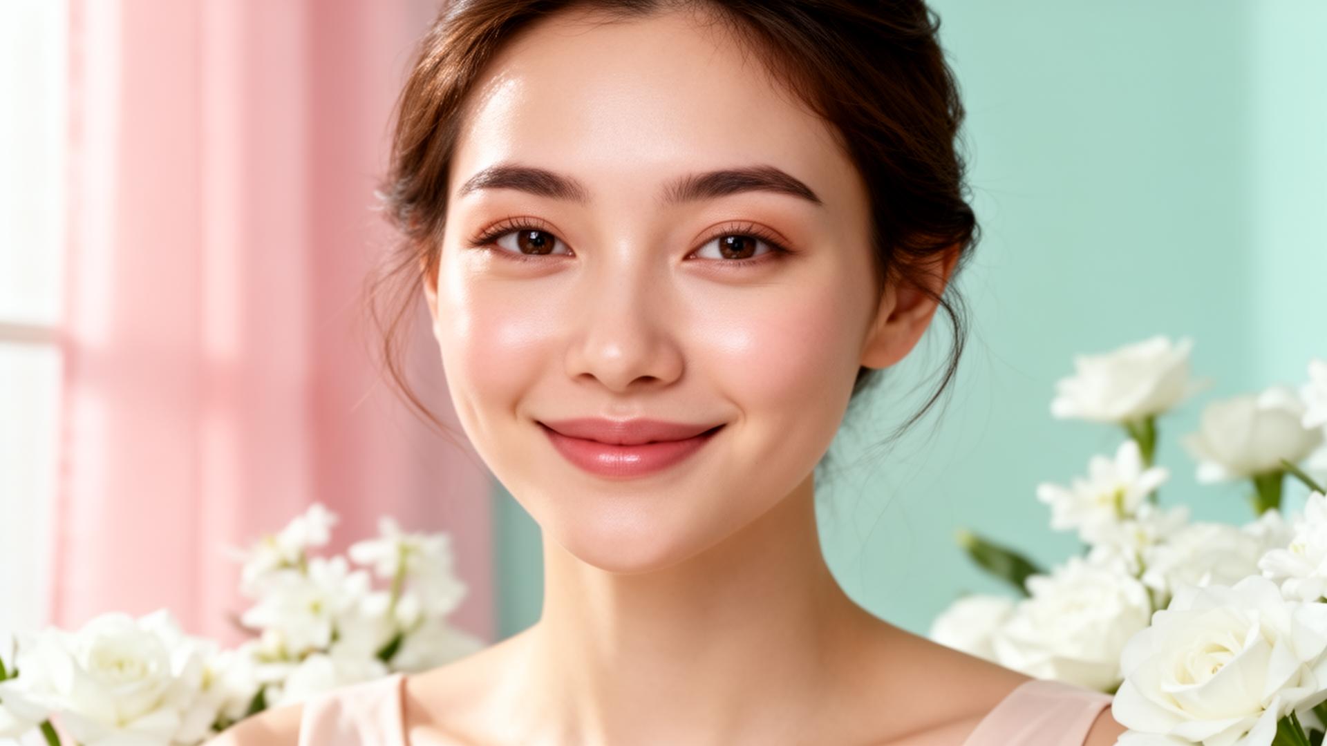 Woman with radiant glowing skin after a Hydrafacial treatment at Fountain of Youth MedSpa in Allen, TX